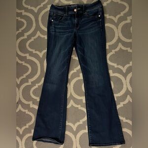 10 Long American Eagle Outfitters Navy Boot Cut Jeans